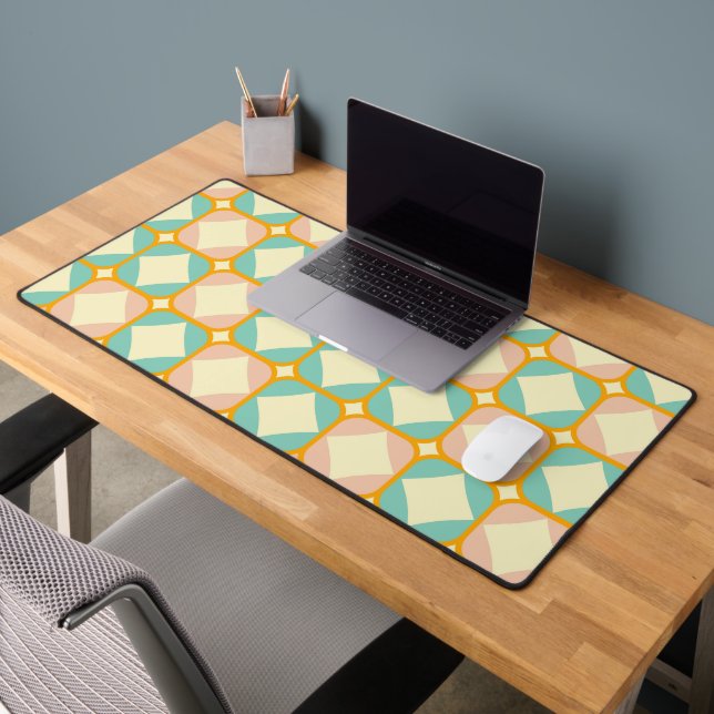 Seamless retro pattern with rounded squares (Bureau 2)