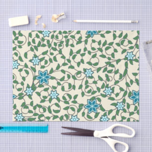 Seamless retro pattern with rounded squares tissue paper