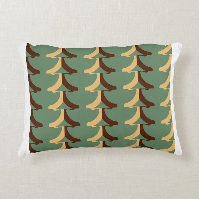 Seamless retro pattern with vertical elements. abs accent pillow (Front)