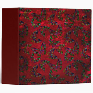 Seamless retro vintage kids abstract buttefly patt binder