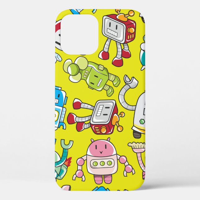 seamless robot pattern Case-Mate iPhone case (Back)