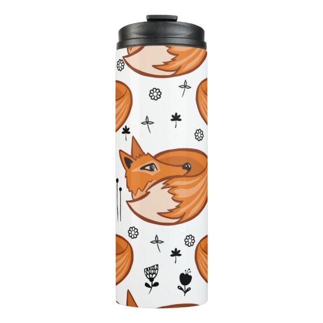 Seamless scandinavian pattern. kids background wit thermal tumbler (Front)