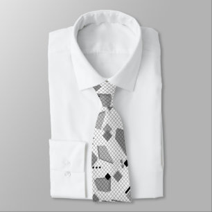 Seamless school geometric memphis shapes pattern s tie