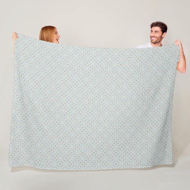 Seamless Seashell Pattern Fleece Blanket (In Situ)