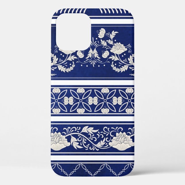 Seamless set of five borders pattern Case-Mate iPhone case (Back)