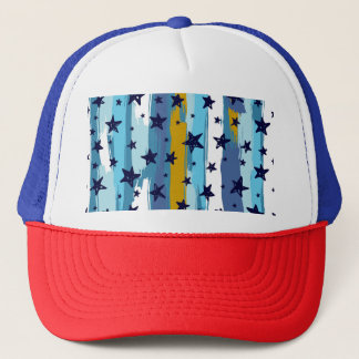 Seamless Star Pattern: Versatile Background Trucker Hat