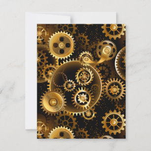 Seamless Steampunk Brass Gears Announcement
