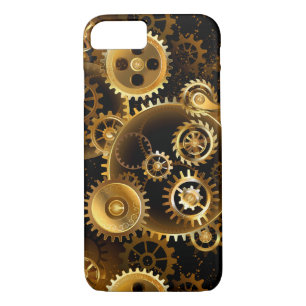 Seamless Steampunk Brass Gears Case-Mate iPhone Case