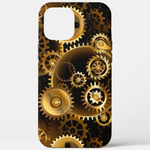 Seamless Steampunk Brass Gears iPhone 12 Pro Max Case