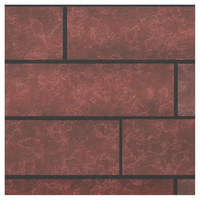 Seamless stone bricks wall brown orange colours lo fabric (Close Up)