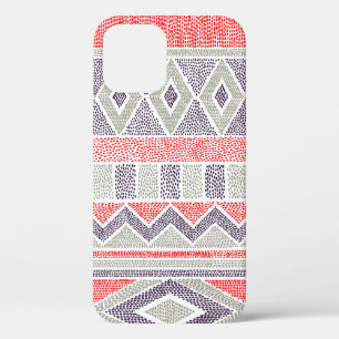 Seamless striped ethnic pattern. Tribal and aztec iPhone 12 Case