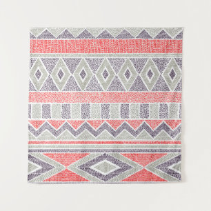 Seamless striped ethnic pattern. Tribal and aztec Tapestry