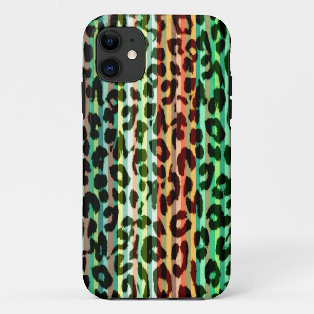 Seamless stripes animal print fur skin of leopard Case-Mate iPhone case (Back)