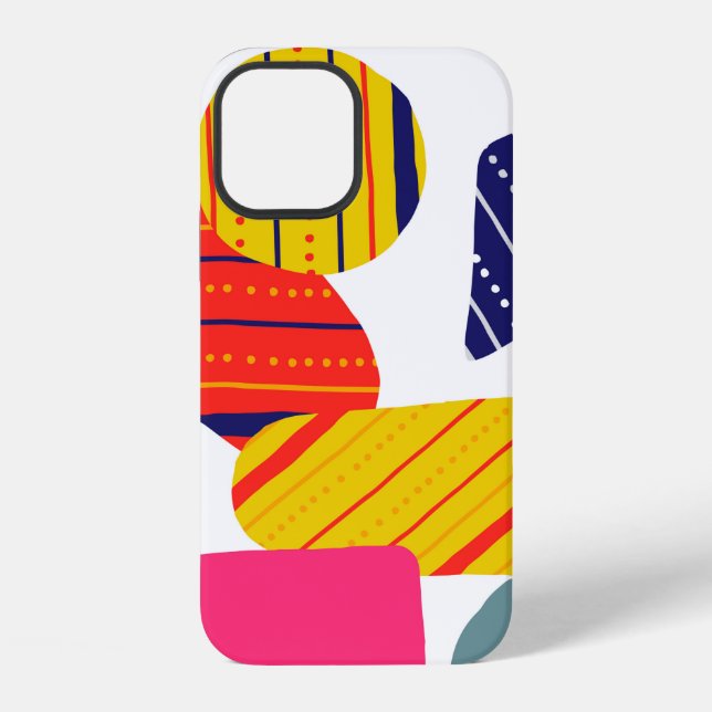Seamless stylish abstract hand drawn pattern. Vint iPhone Case (Back)