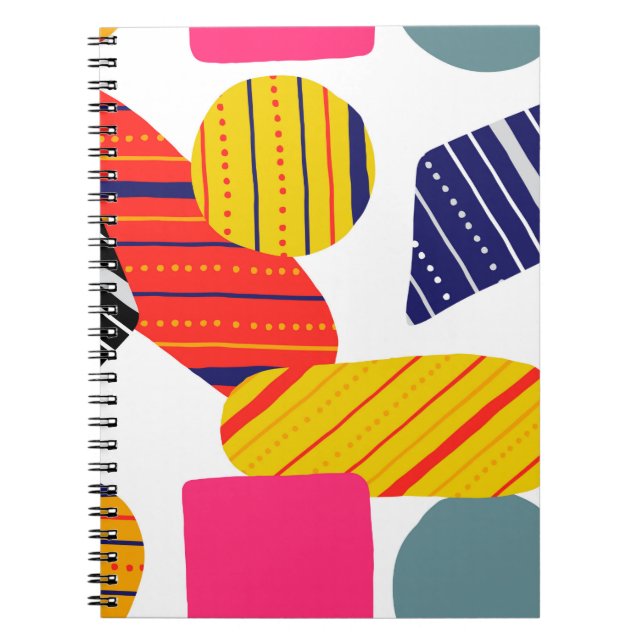 Seamless stylish abstract hand drawn pattern. Vint Notebook (Front)