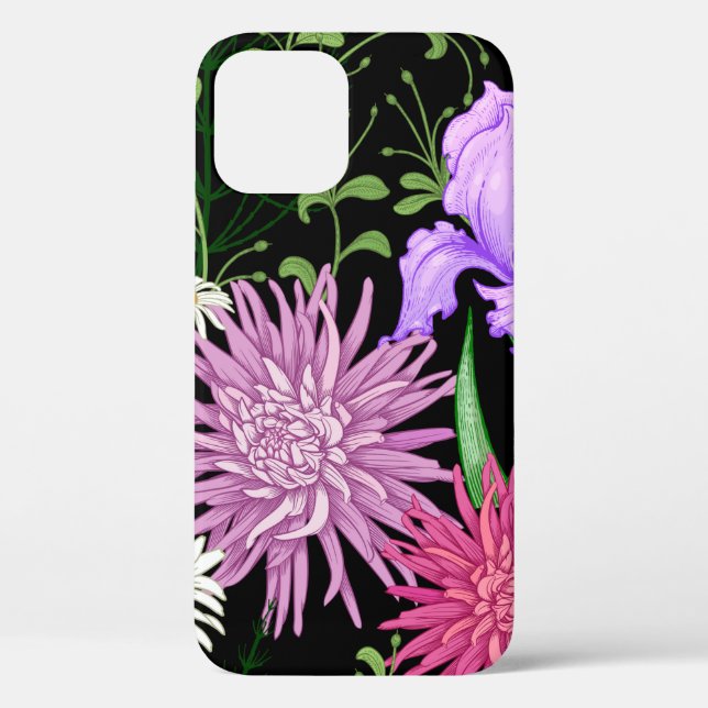 Seamless summer pattern. Wild flowers chamomile, h Case-Mate iPhone Case (Back)