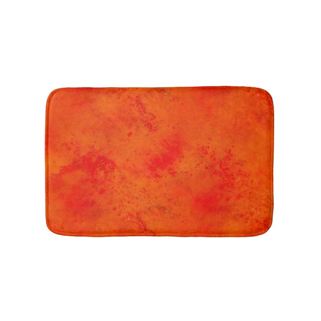 Seamless Texture Background Abstract Orange And Bath Mat (Front)