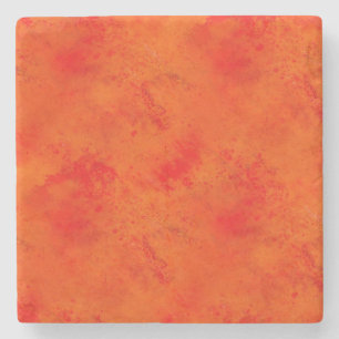 Seamless Texture Background Abstract Orange And Stone Coaster