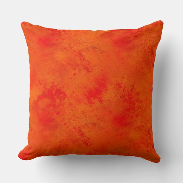 Seamless Texture Background Abstract Orange And Throw Pillow (Front)