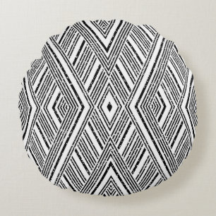 Seamless texture with oblique white streaks. Seaml Round Pillow