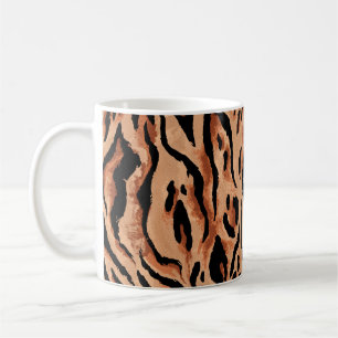 seamless tiger, leopard skin pattern coffee mug