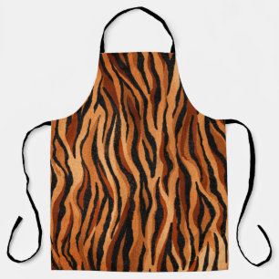seamless tiger skin pattern. hand drawn apron