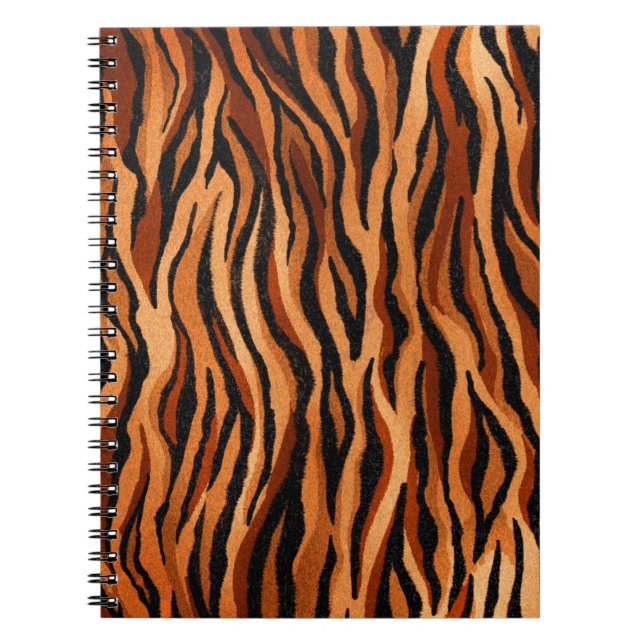 seamless tiger skin pattern. hand drawn notebook (Front)