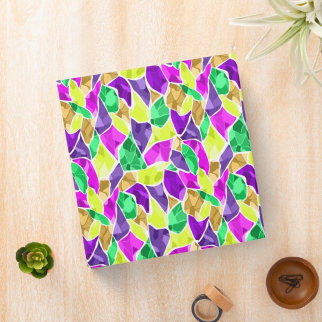 Seamless tile mosaic kaleidoscope abstract modern  binder (In Situ)