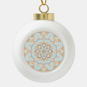 Seamless tile pattern: decorative, versatile desig ceramic ball christmas ornament
