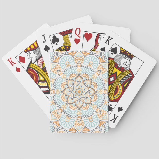 Seamless tile pattern: decorative, versatile desig playing cards (Back)