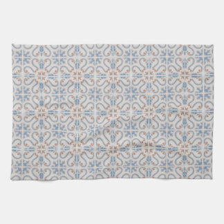 Seamless tile pattern kitchen towel