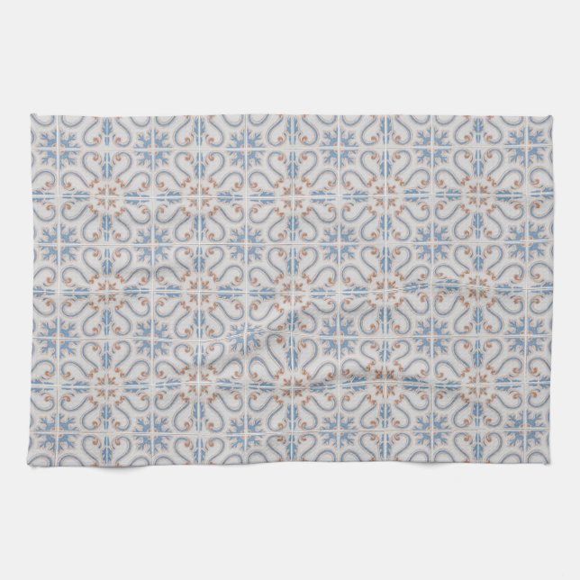 Seamless tile pattern kitchen towel (Horizontal)