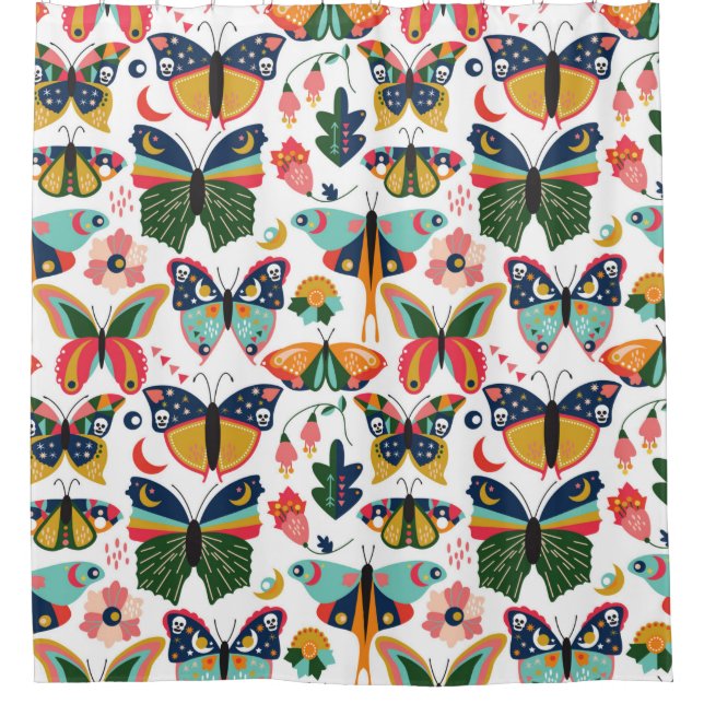 Seamless, Tileable Wallpaper Pattern with Boho Sty (Front)