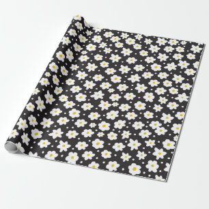 Seamless tiny daisy vintage pattern background wrapping paper