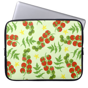 Seamless tomato pattern. Vegetable print. Vintage Laptop Sleeve