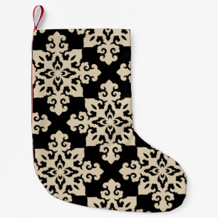 Seamless traditional asian ornamental motive, japa small christmas stocking