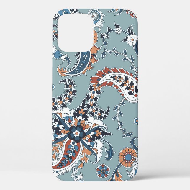 Seamless trendy background with paisley in Indian  Case-Mate iPhone Case (Back)