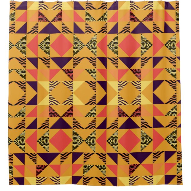 Seamless triangle pattern abstract background with (Front)