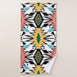 Seamless tribal african ornamental pattern backgro bath towel