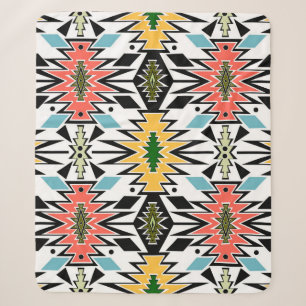 Seamless tribal african ornamental pattern backgro sherpa blanket