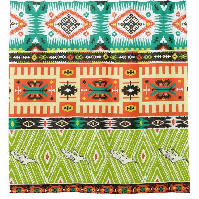 Seamless tribal pattern with geometric elements an (Front)