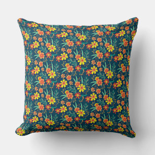 Seamless Tropical Floral Pattern-46566 Throw Pillow