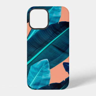 Seamless tropical flower, plant and leaf pattern b iPhone 12 case