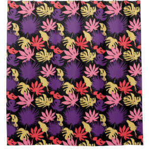 Seamless tropical leaves pattern