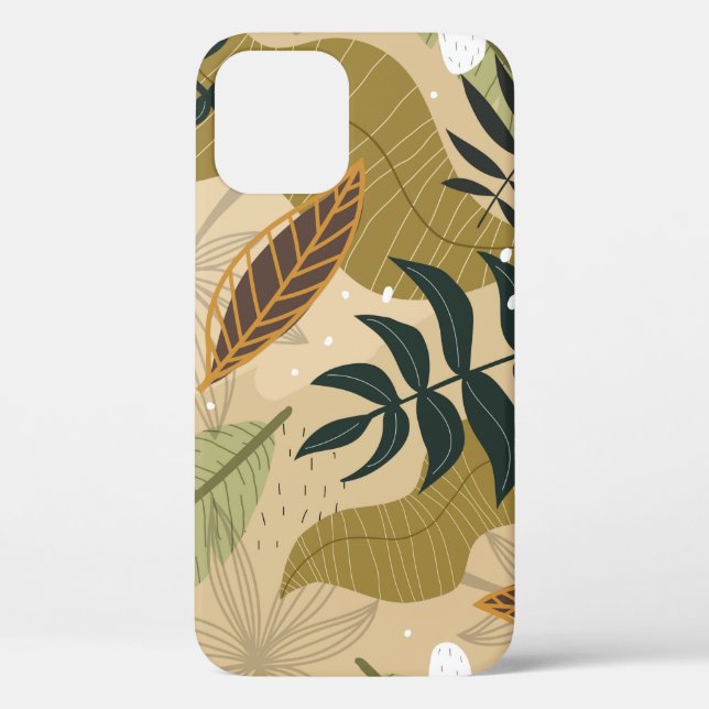 Seamless tropical pattern with plants, leaves, dec Case-Mate iPhone case (Back)