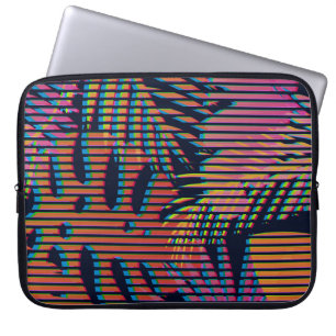 Seamless tropical pattern with tropical plants. Ha Laptop Sleeve