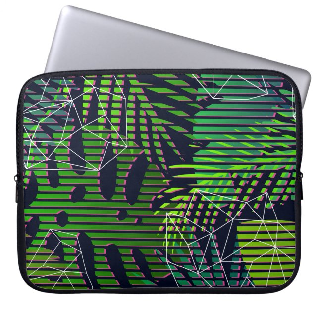Seamless tropical pattern with tropical plants. Ha Laptop Sleeve (Front)