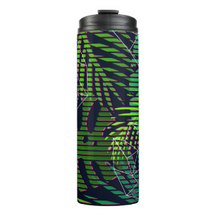Seamless tropical pattern with tropical plants. Ha Thermal Tumbler