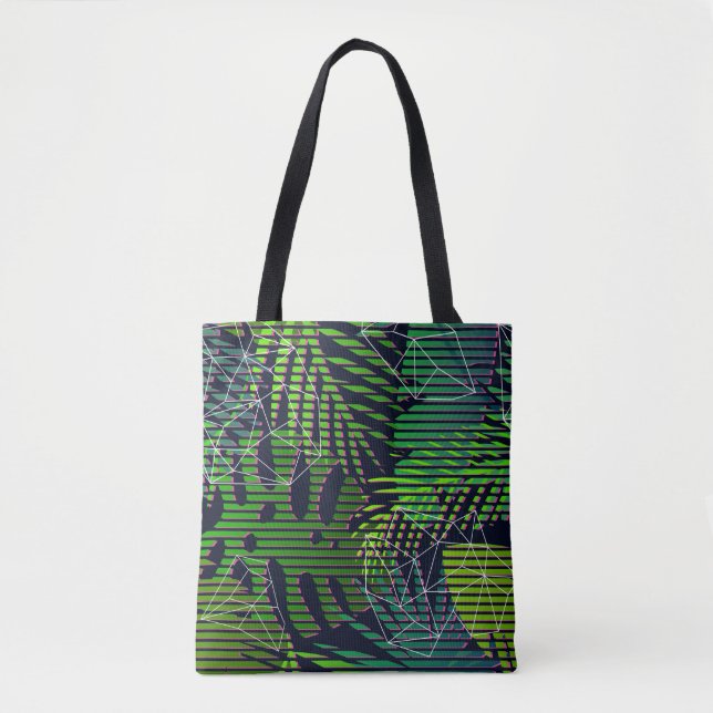 Seamless tropical pattern with tropical plants. Ha Tote Bag (Front)
