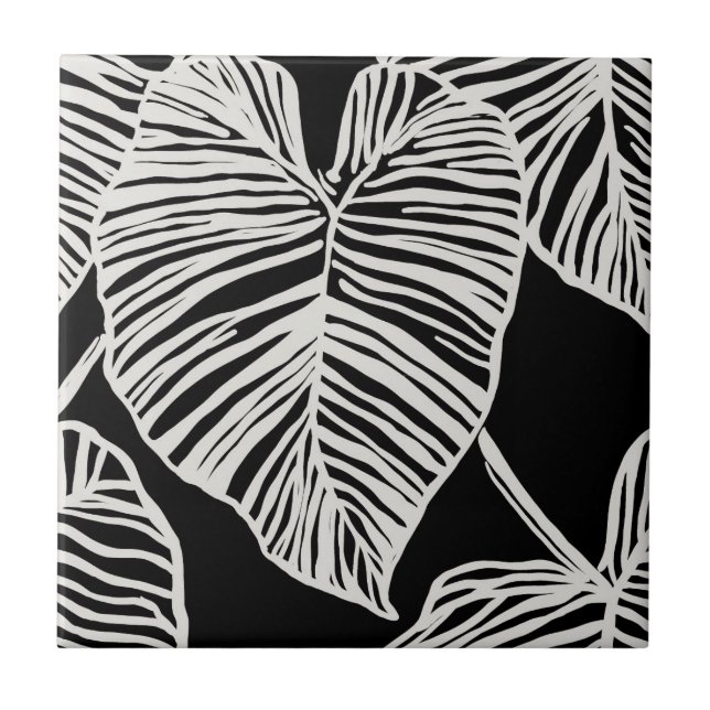 Seamless tropical taro tile (Front)